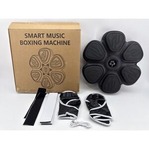 Smart Music Boxing Machine Black Plastic Wall Mounted Training Equipment Kids